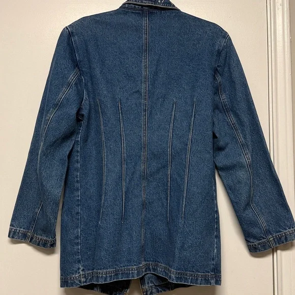 I.B Diffusion Vintage 1991 Denim Rhinestone Jacket - Picture 6 of 9